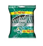 lubricantes total guatemala Pack de 20 maquinillas (formato 10 + 10) de afeitar desechables especiales para pieles sensibles