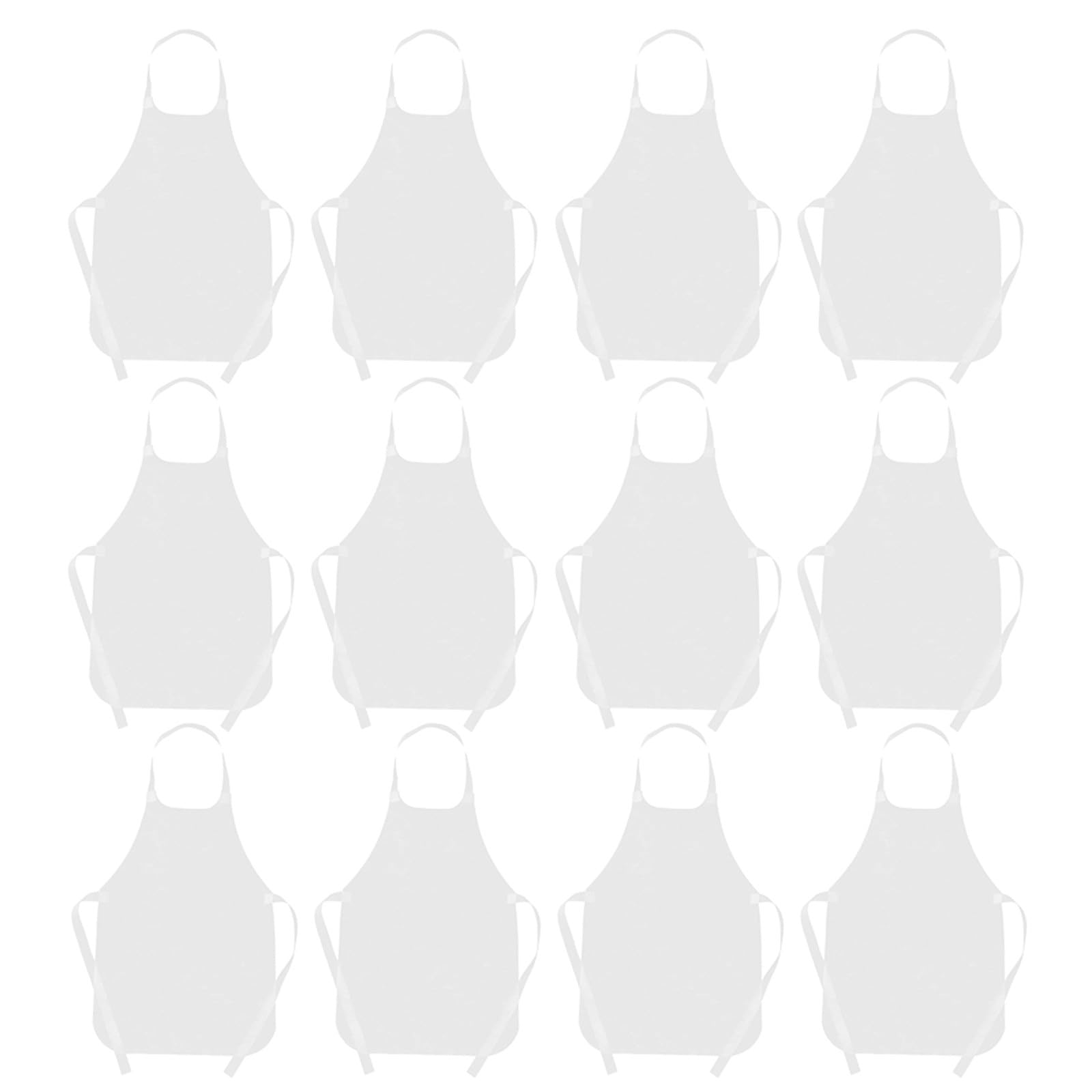 Toddmomy Delantal de pintura blanco para niños (25 unidades): delantal de artista para manualidades infantiles, ideal para dibujar, fiestas infantiles y actividades artísticas, ideal para el aula y