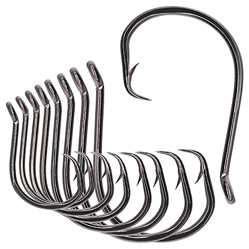 XFISHMAN Circle-Hooks-Fishing-Equipment-Octopus-Hooks-Saltwater-50 Pack #1 –12/0