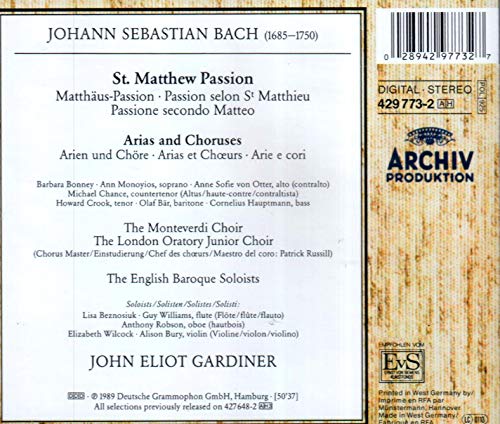 St. Matthew's Passion Excerpts - image 3