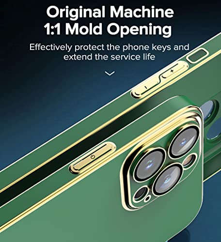 Coque iPhone 13 ultra fine 0.6mm galvanisée vert armée antichoc - 4