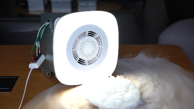 amico works　ディフューザー付き Amico Bathroom Exhaust Fan with Bluetooth Speaker, 110CFM 1.0 Sone