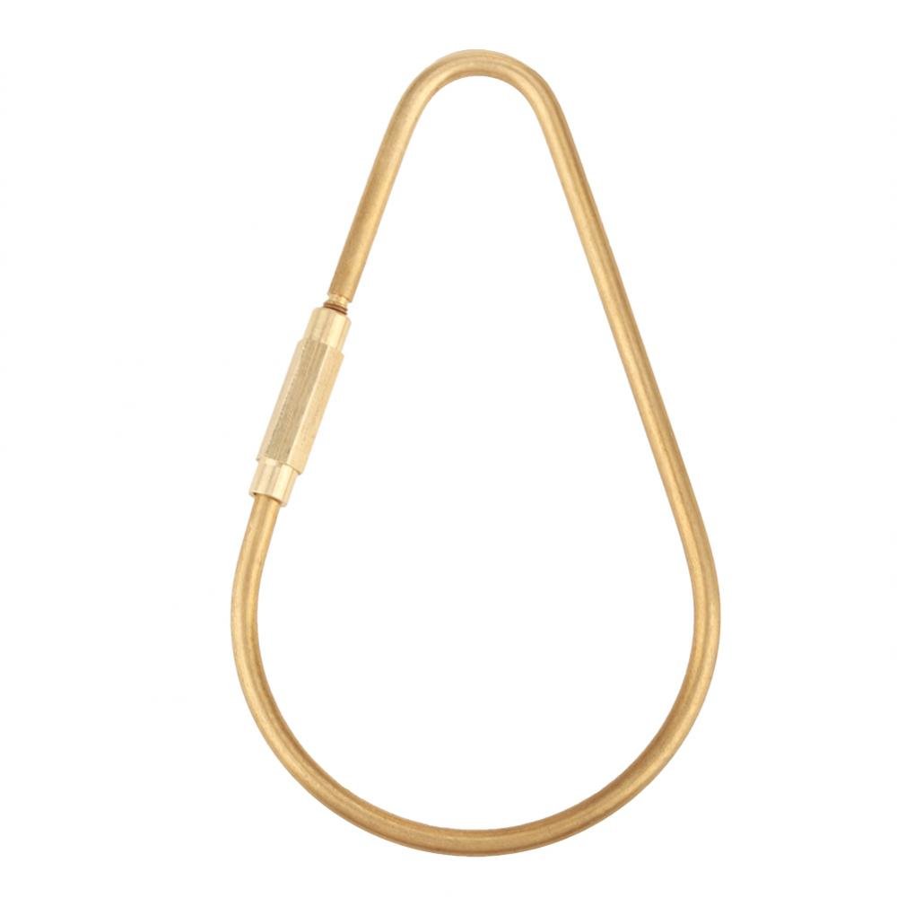 Qiterr Keychain Hook Clip, Brass Key Ring Hook Key Ring Clips Easy to Use for Hanging Keys, Bottle