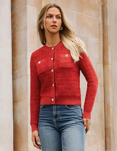 Image of GRACE KARIN Women's Fall Cardigan Sweaters Button Knit Jackets
