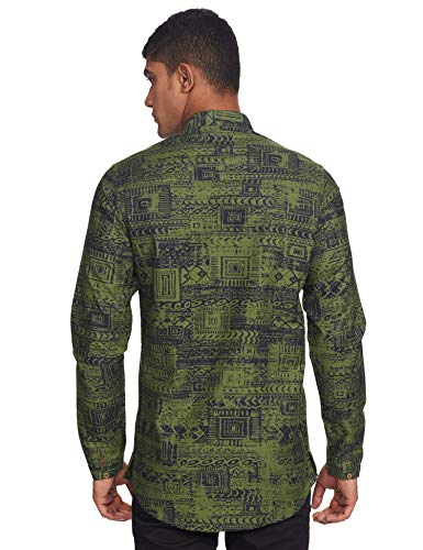 Image of Ethnix by Raymond Men's Cotton Regular Tunic Shirt
