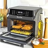 Sur La Table 16-Qt Air Fryer Oven – 7-in-1 Countertop Convection Cooker with Rotisserie, LED Display, 12 Presets, Nonstick Basket, Dishwasher, Heats to 450°F