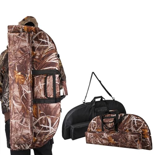Yuehuamech Mochila de Arco Compuesto Con Múltiples Bolsillos - Bolsa de Transporte Portátil, Gran Capacidad, Duradera - Estuche para Caza al Aire Libre