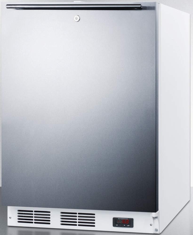 Accucold Acf48wsshhada 24 ADA Compliant Medical Freestanding Or Built In Compact Freezer With 3.1 Cu. Ft. Capacity Digital Temperature Control Factory Installed Lock on Fridge.com - View 2