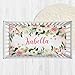 Personalized Flower Rose Baby Crib Sheets with Name, Customized Floral Crib Mattress Sheets for Baby Girls, Fitted Crib Bedding Sheets for Standard Crib Size, Mini Crib Sheet | Name Crib Sheets