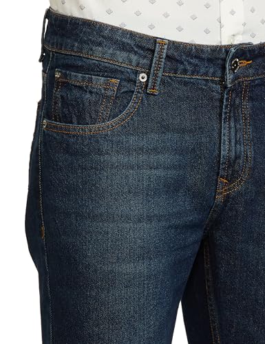 Image of Spykar Men's Kano Slim Fit Mid-Rise Jeans (Ankle Length)