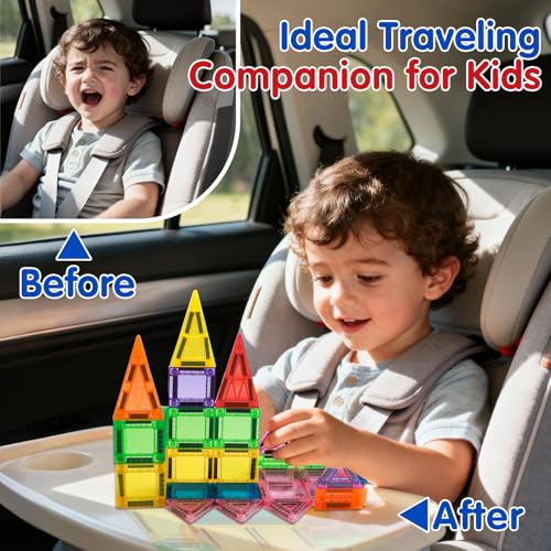 Kerhitoy 48-Piece Mini Magnetic Tiles Travel Set — view 4