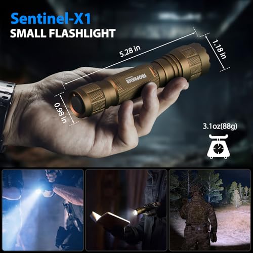 Image of SAOPRKLER Tactical Flashlight 1200 High Lumen Duty Belt Flashlight for Law Enforcement, Premium Police Flashlight with Holster for Duty Belt,led Flashlight Gifts-Sentinel-X1