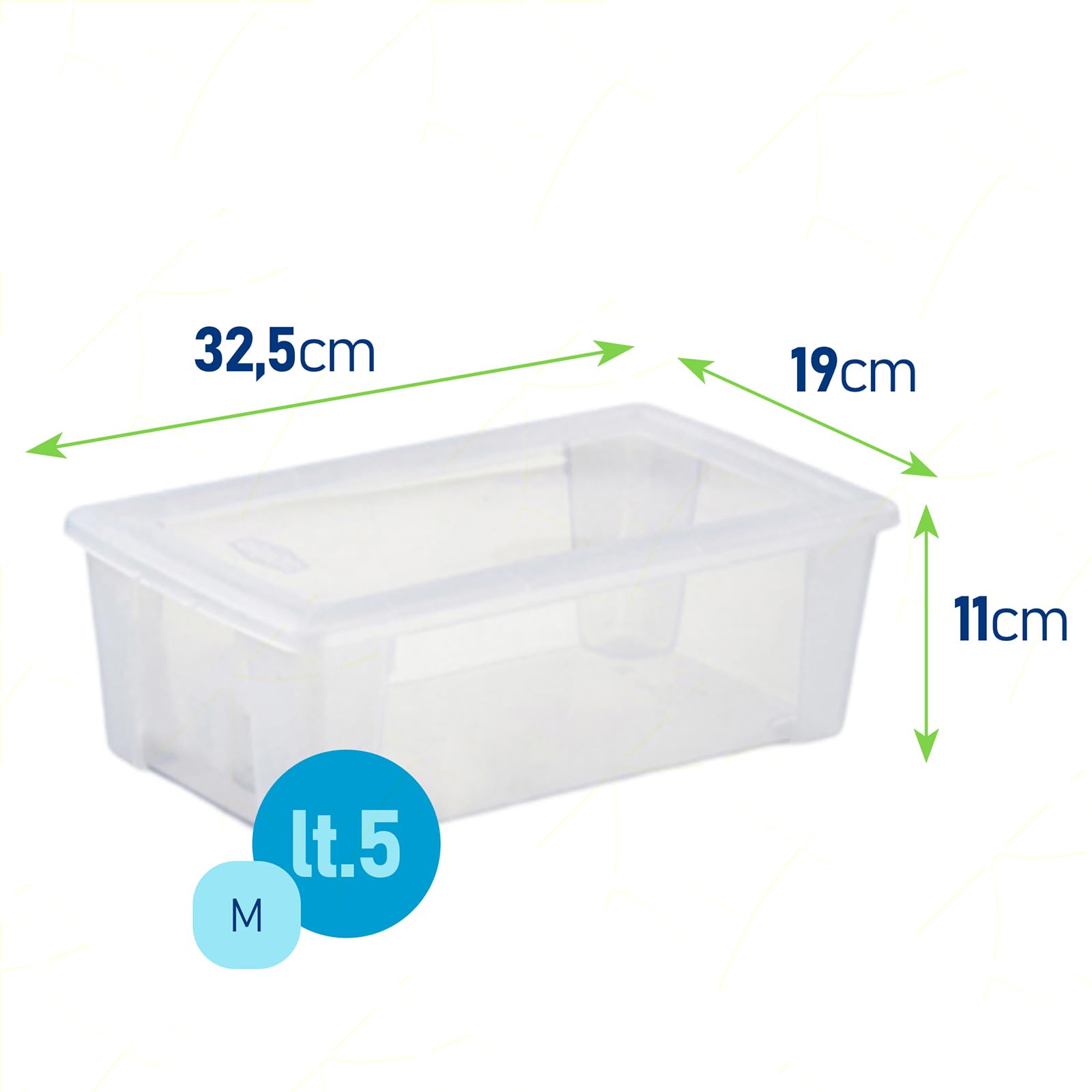 Stefanplast Visualbox Scatola Multiuso M 32,5X19X11