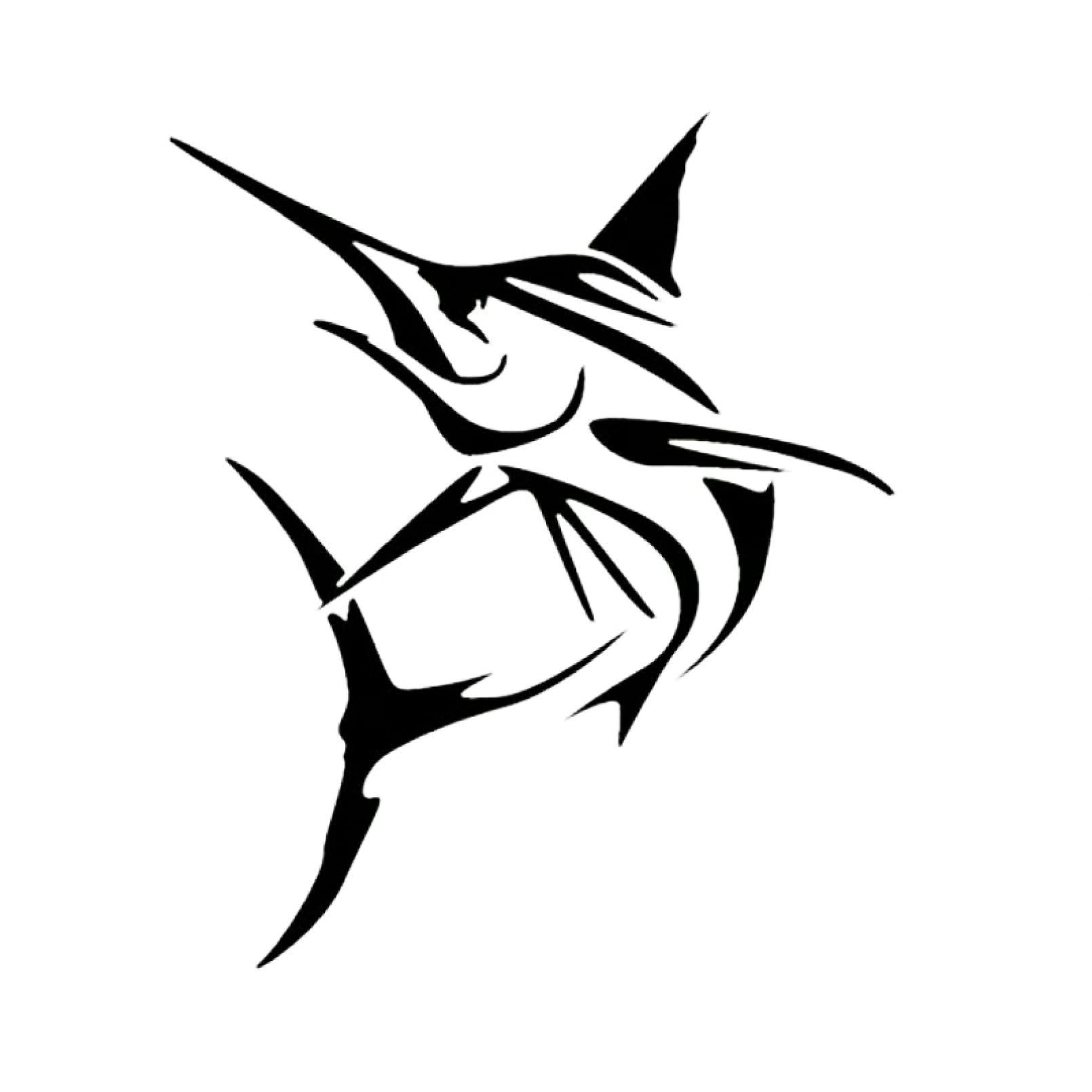 SCSHY Car Sticker Marlin Fish Large Swordfish Fishing Car Sticker Automobiles Motorcycles Exterior Accessories Vinyl Decals