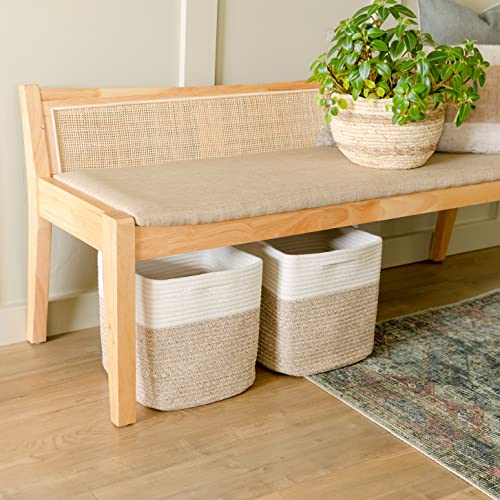 Naturalcozy NC0032 Storage Cubes 11 Inch Cotton Rope Woven Baskets thumb #6