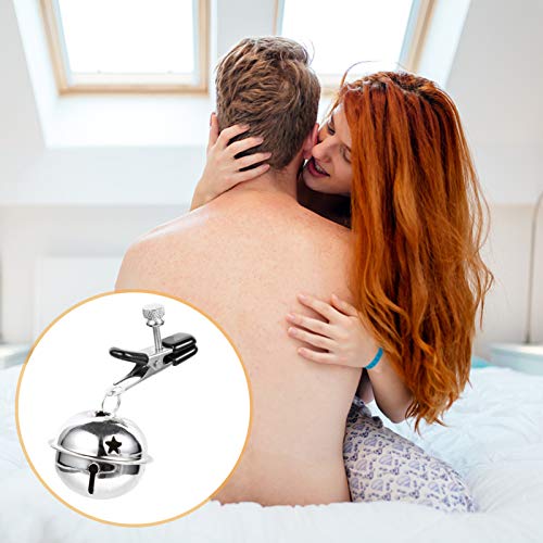 Artibetter – Grampos para mamilo e mamilo com sino, anéis para mamilo, brinquedos de estimulação dos