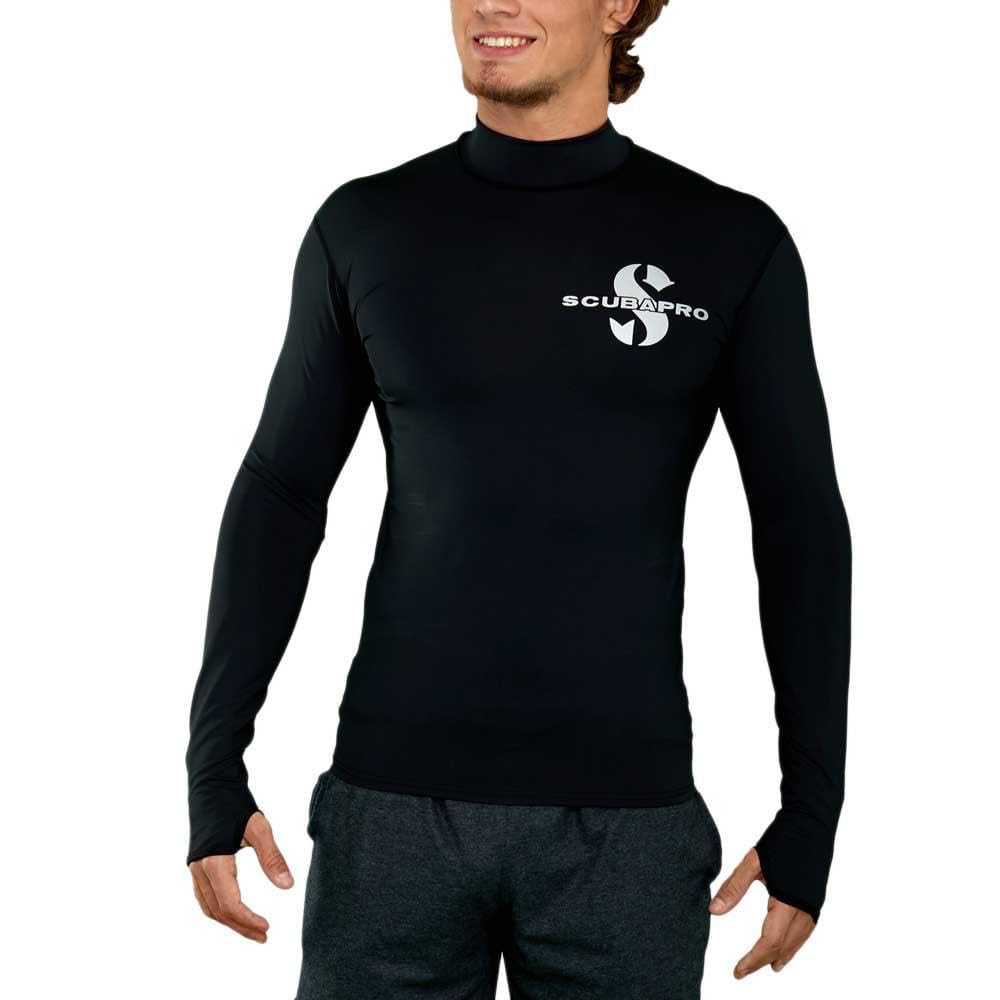 SCUBAPRO Swim Rash Guard T-shirt anti-UV à manches longues pour homme Coupe slim