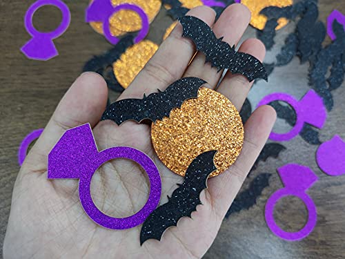 200Pcs Halloween Bachelorette Confetti- Halloween Bachelorette Party Decorations,Bat Decorations,Halloween Bachelorette Party Favors,Halloween Wedding Bridal Shower Party Decor #TOP4