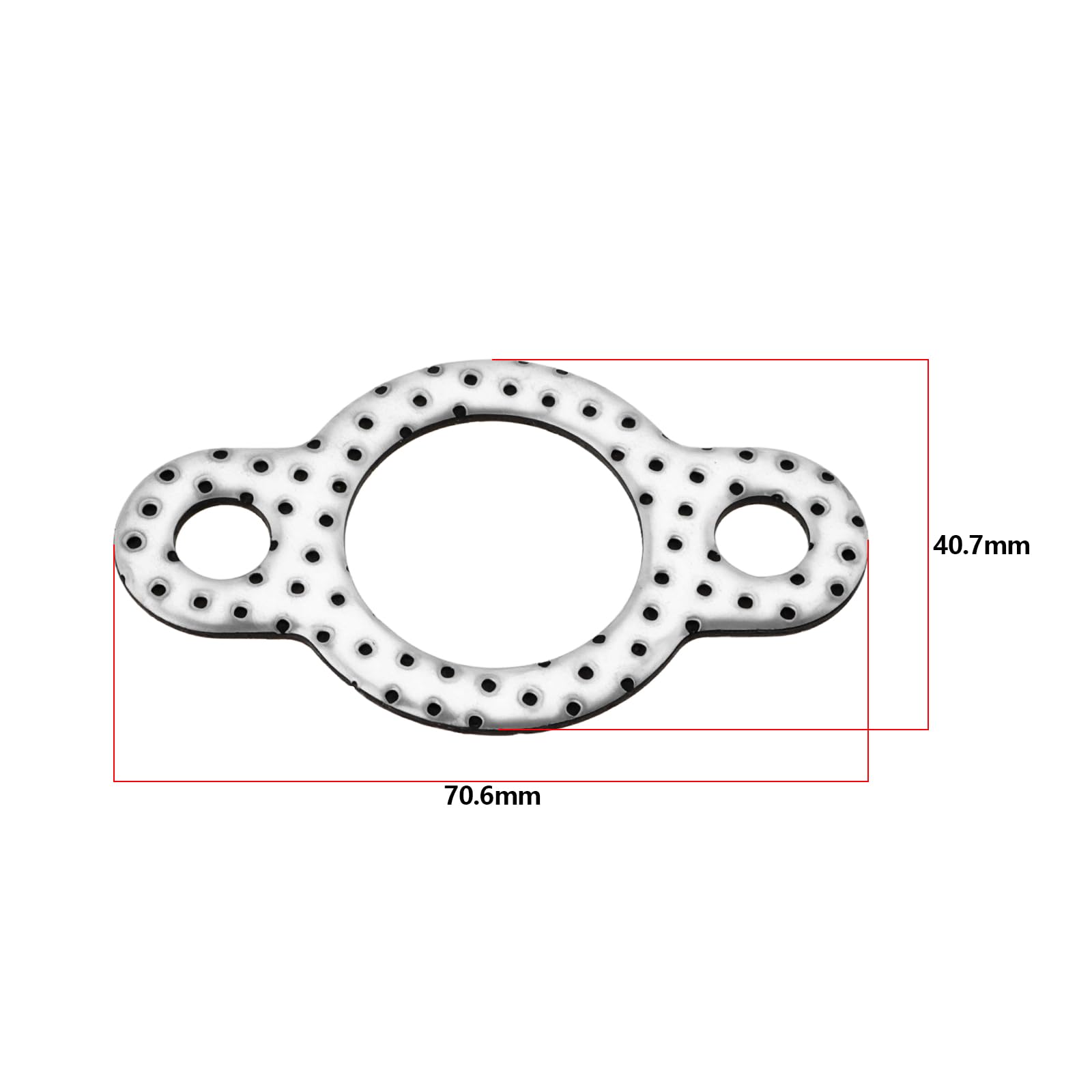VGOL 4PCS Lawn Mower Exhaust Gasket Compatible with Kohler P/N Compatible with Craftsman OE 24-041-49-S 2404149-S 70.6x40.7mm Exhaust Flange Gasket - Image 4