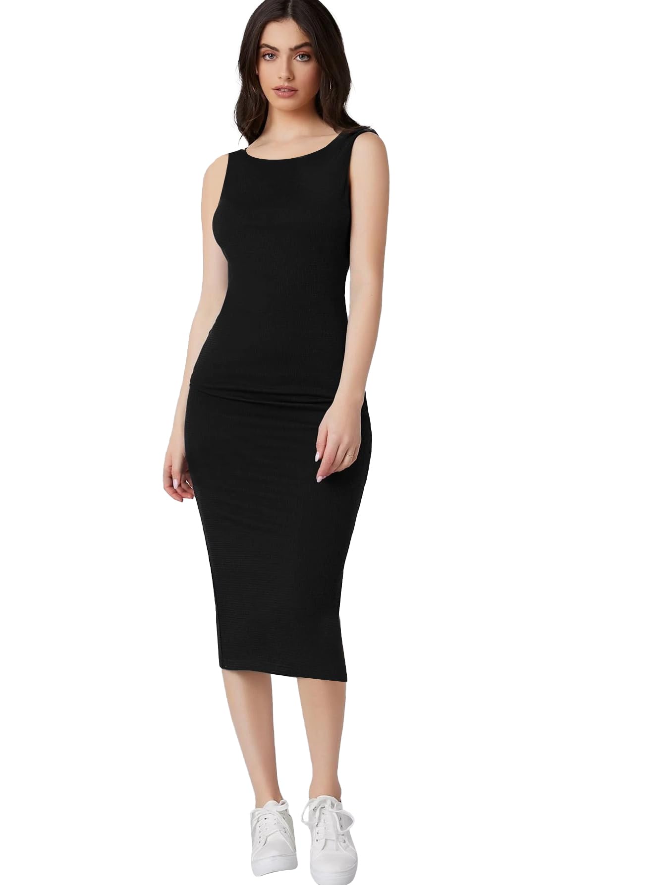 Toochki Dress For Women | Dresses For Women Dress | Black Bodycon Dress | Bodycon Dress | Midi Length Dress | Lycra Bodycon Dress | One Piece Dress
