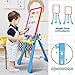 STEAM Life Art Easel for Kids 4 in 1 Magnetic Board, Chalkboard, Painting Easel, and Drawing White Board for Kids Toddler Includes Magnetic Letters and Numbers Easy Storage and Adjustable Height