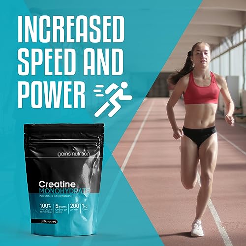 GN Creatine Powder | 1kg High Strength Creatine Monohydrate Powder - 5g per Serving | Unflavoured Filler Free Creatine-Monohydrate | Non-GMO & Gluten Free - Image 3