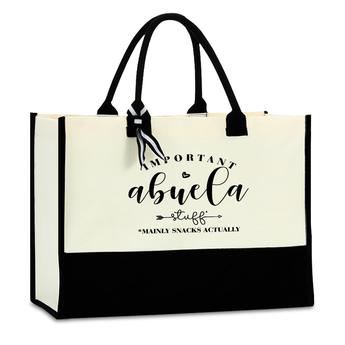 HOWDOUDO Grandma Mom Nana Mimi Gigi Granny Mum Oma Yaya Mamaw Abuela Grammy Nanny Gifts Funny Waterproof Big Tote Bag 1