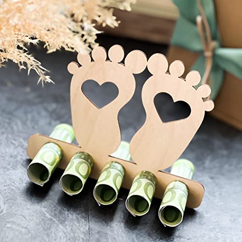 Spruchreif | Geldgeschenk Baby – Originelles Holzgeschenk zur Geburt & Taufe | Geldgeschenke & Gutscheine für Jungen & Mädchen | Perfekt als Baby-Geschenkidee
