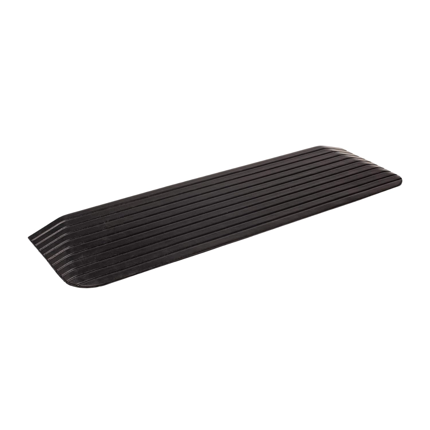 Bepco Rollstuhlrampe -Türkantenrampe - Schwellenrampe - Bordsteinkanten-Rampe aus Gummi - Auffahrrampe - Türschwellenrampe (6,5 x 110 x 42 cm)