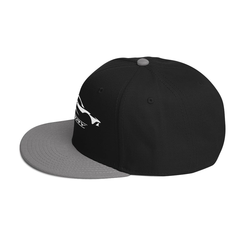 Samochód sportowy C8 E-Ray sylwetka czapka snapback