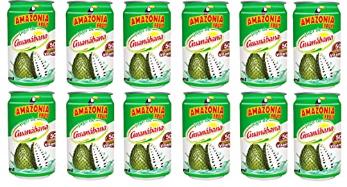 Amazonia Fruit Zumos en lata de 33cl (Guanabana 12 latas de 33cl)