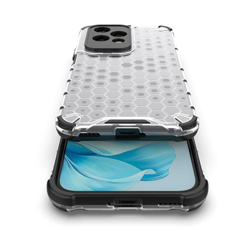 Image of Plastic Bumper Back Case Cover for Honor 200 Lite (Transparent)