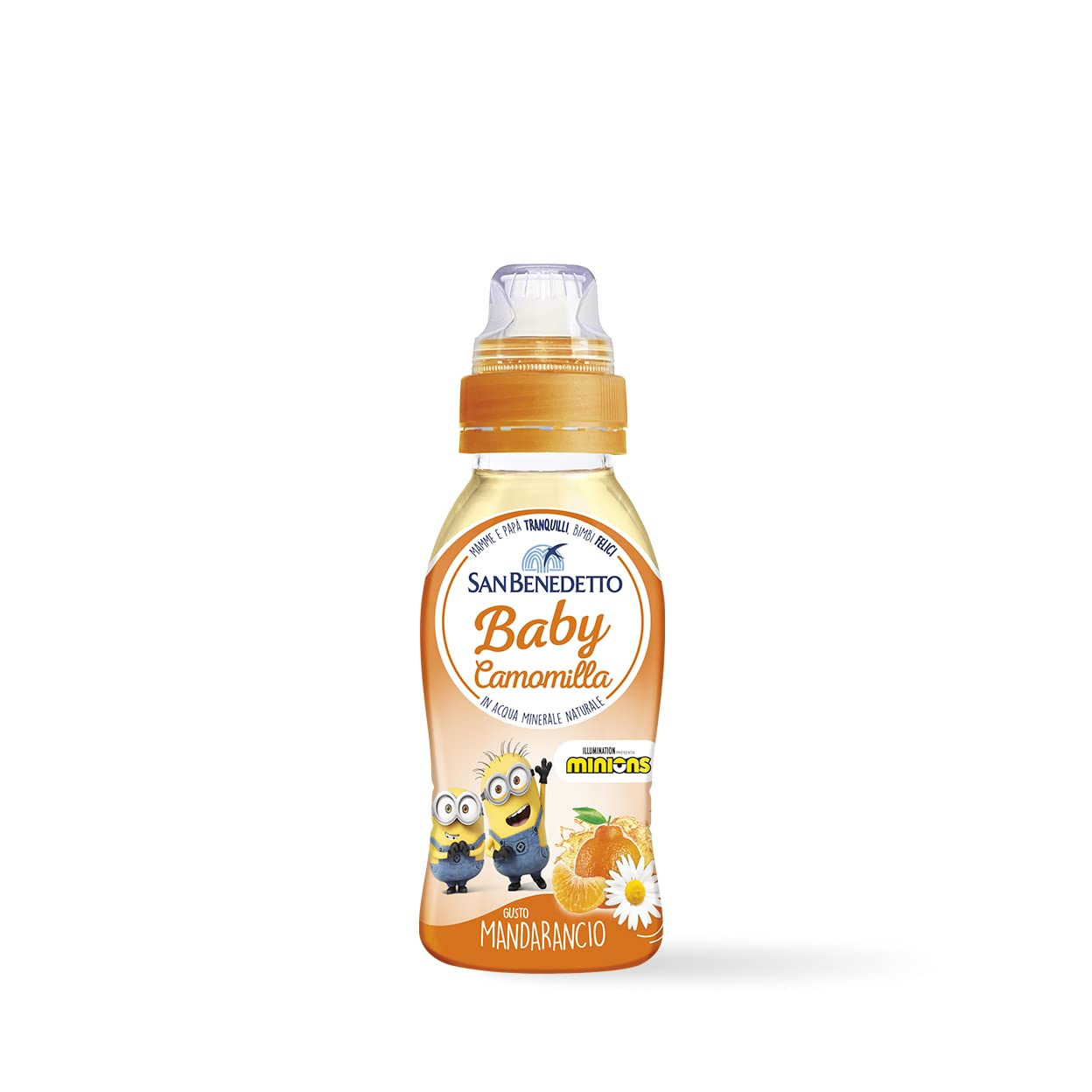 24x San Benedetto Baby Camomilla Mandarancio,Kamille mit Mandarine Geschmack,Kohlensäurefreies Getränk in Natürlichem Mineralwasser Pull-Push, 25cl + Italian Gourmet Polpa di Pomodoro 400g Dose