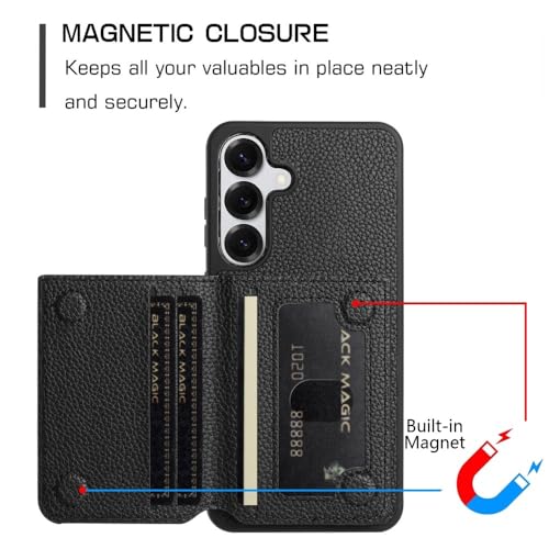 Étui portefeuille Galaxy S21 Plus en cuir or rose avec support
