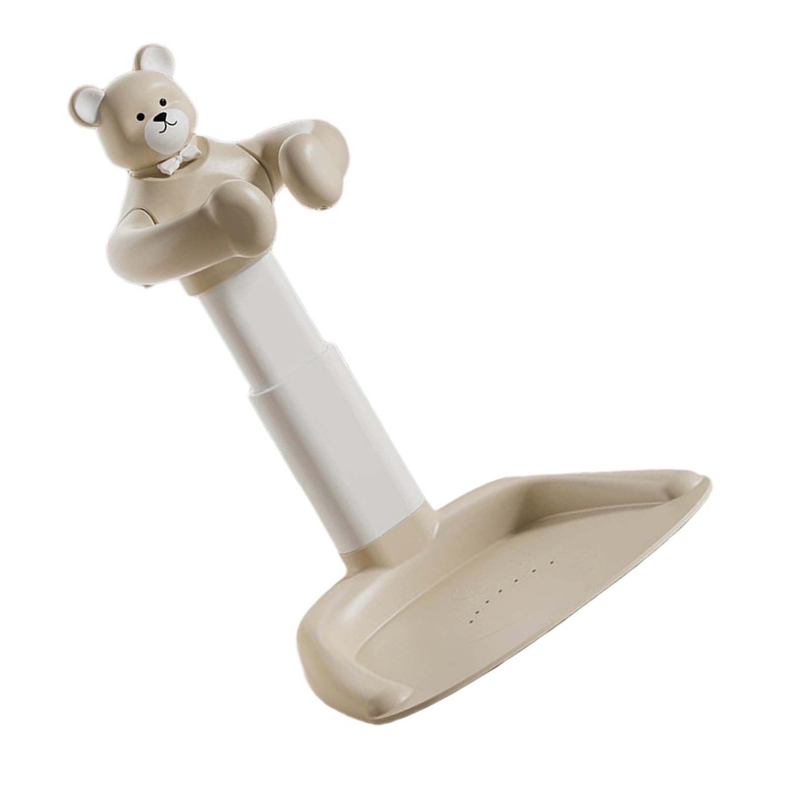 Portable Baby Standing Bath Rack Shower Holder Height Adjustable Infant Bathtub Stand with Nonslip Large Base