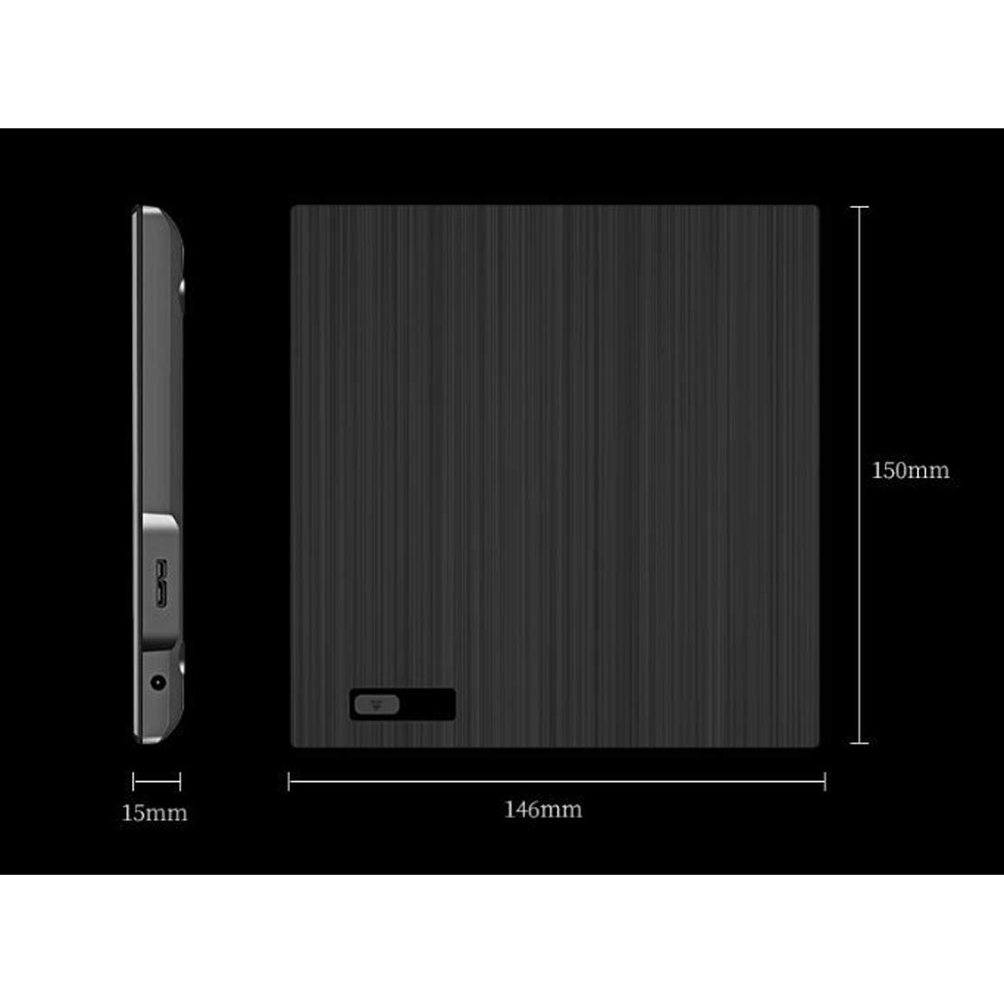 USB 3.0 Esterno unità Ottica Vassoio Stile unità CD/Dvd +/- RW Bruciatore Nero