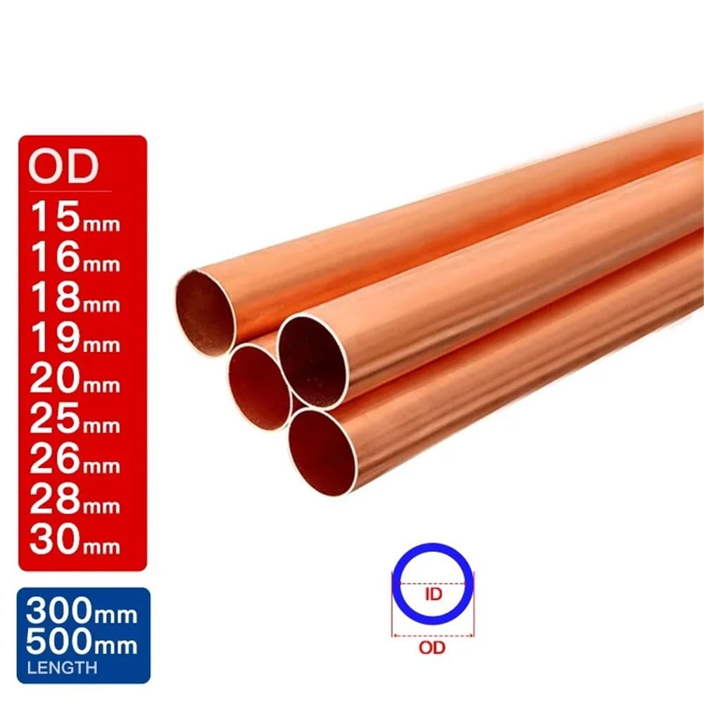 Progetto di lavorabilità del tubo di rame da 1 pezz0, componenti idraulici, lunghezza del tubo di rame sottile 30 cm 50 cm(500 * 18 * 14MM)