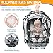 bemece Universal Regenschutz Babyschale, Regenschutz für Babyschale, Bequemes Zugang Rolltor und Trageöffnung, Gute Luftzirkulation, Transparent