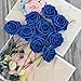 DerBlue 60pcs Artificial Roses Flowers Real Looking Fake Roses Artificial Foam Roses Decoration DIY for Wedding,Arrangements Party Home Decorations