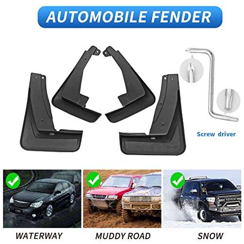 Image of Custom Fit for Mud Flaps Volkswagen Tiguan R-Line 2018-2024 Mud Splash Guard Front and Rear 4-PC Set