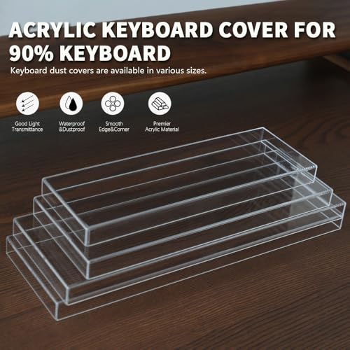 Protector de teclado acrílico transparente para 84 teclas miniatura 4
