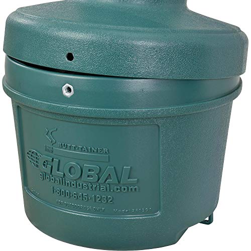 image for Global Industrial Green Outdoor Ashtray - 1-1/2 Gallon, 1-1/2 Gallon C