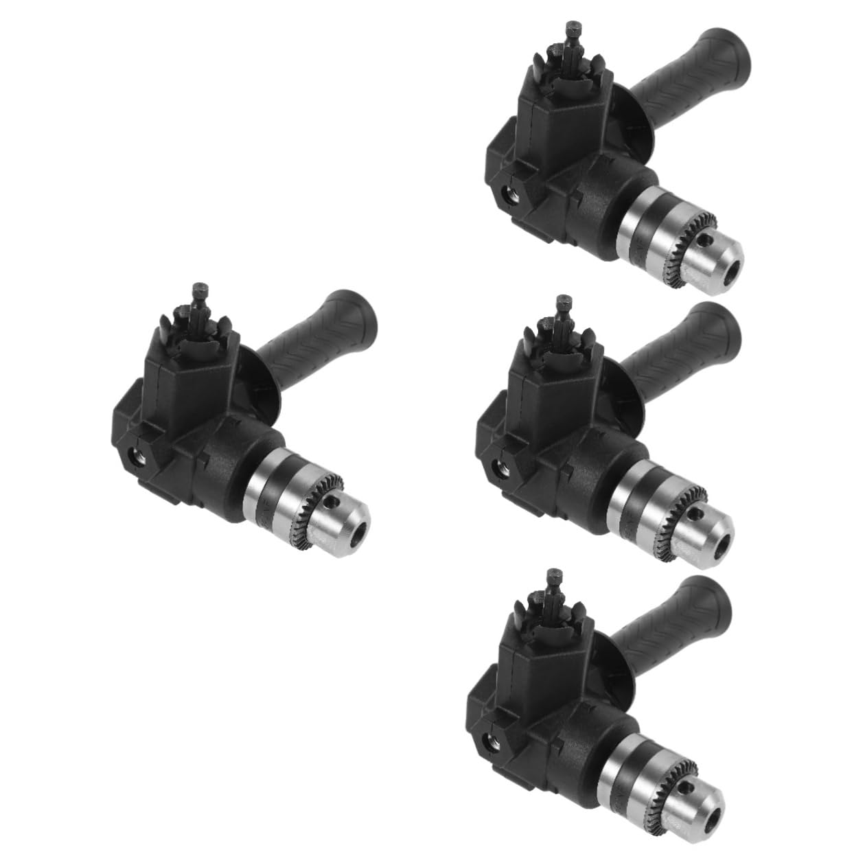 Tofficu 4 Pezzi Attacco Angolare per Trapano Elettrico Prolunghe per Avvitatore Adattatore per Bit Vite Angolare Strumento Manovra per Spazi Ristetti