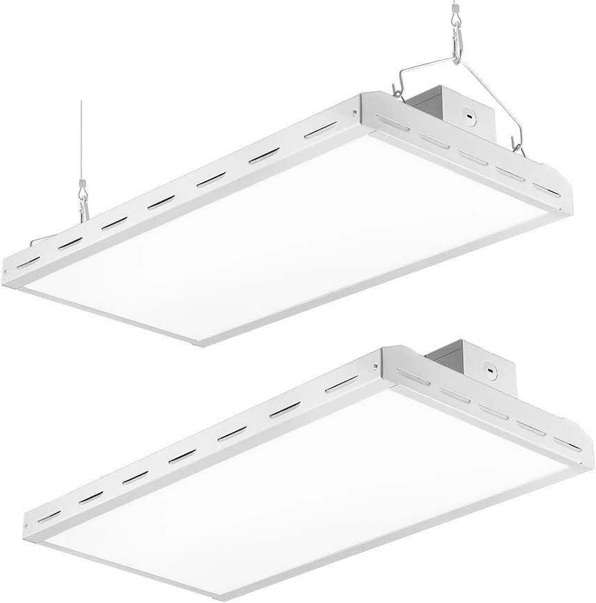 Flash Deals - 60% OFF bulbeats 2FT LED High Bay Shop Light 120W, 16800lm (Eqv. 500W MH/HPS), 5000K Daylight Suspended Mounting LED Linear Shop Lights for Warehouse, Garage, Workbench, Supermarket (2 Pack)