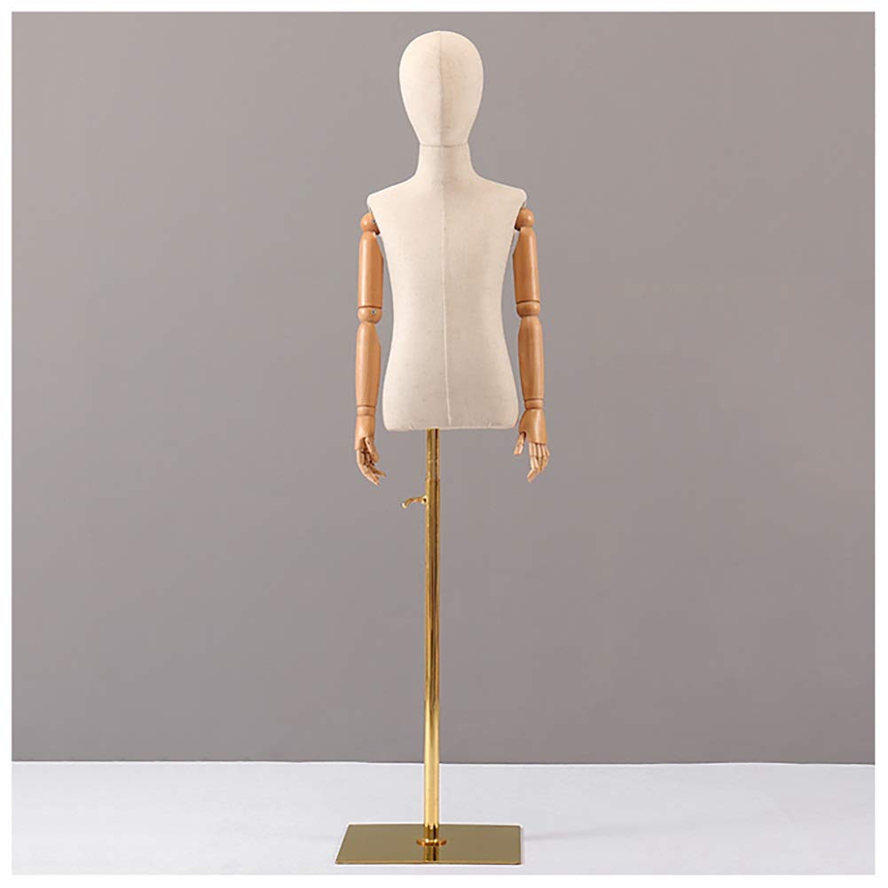 Kinder-Schaufensterpuppe, Torso, Kunststoffkörper Mit Armen, Kleiderform, Stabiler Ständer, Höhenverstellbar, Kinderbekleidungsdisplay, Cl, Bs,C-X-Large