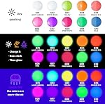 ARTME Glow in The Dark Paint, 10 Couleurs vives 60ml/2oz Set de peinture à la lumière noire, peinture artisanale néon, peinture fluorescente acrylique Glow, parfait pour la peinture artistique, DIY projets, Halloween et Noël