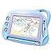 AiTuiTui Magnetic Drawing Board Mini Travel Doodle, Erasable Writing Sketch Colorful Pad Area Educational Learning Toy for Kid / Toddlers/ Babies with 3 Stamps and 1 Pen (Sky Blue)