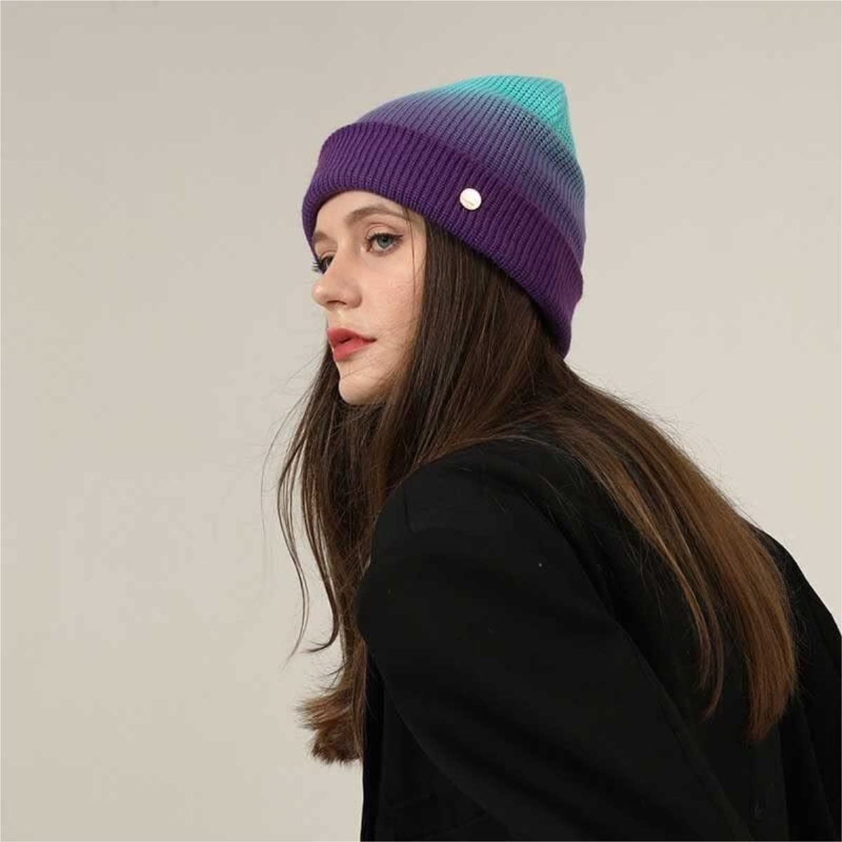 Czapka Ciepłe Czapki Zimowe Damska Czapka Beanie Fuzzy Czapka Zimowa, Czapka Robiona Na Drutach Gruba Czaszka Czapka Narciarska Zimowe Czapki Z Dzianiny Czapki Zimowe