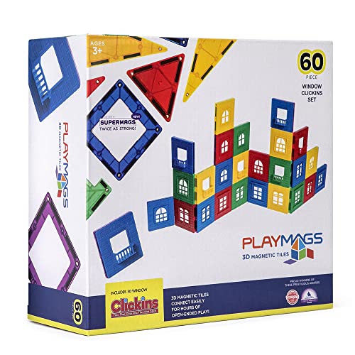 Playmags Carreaux aimanté bâtiment (60 Pcs Tiles Set) – Image 8