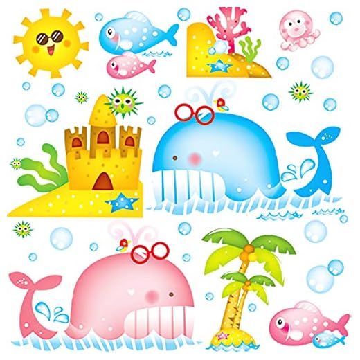 Söt liten fisk delfin väggklistermärken tecknad anime ocean värld klistermärken enkel bebis rum flicka sovrum förskola bakgrund layout dekoration klistermärken vattentät avtagbar vinyl